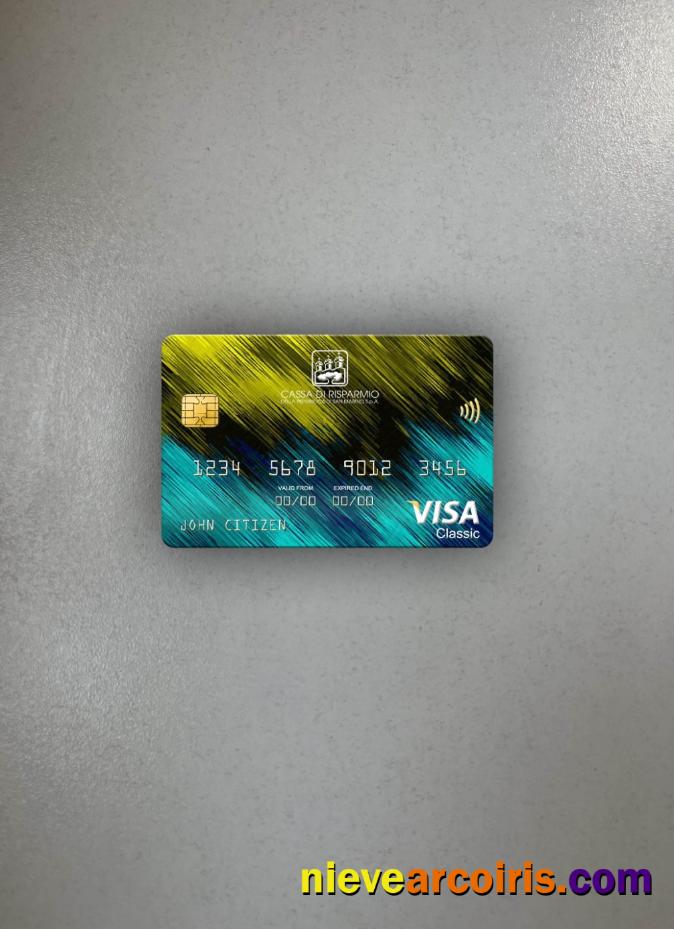 San Marino Cassa di Risparmio bank visa classic card photolook